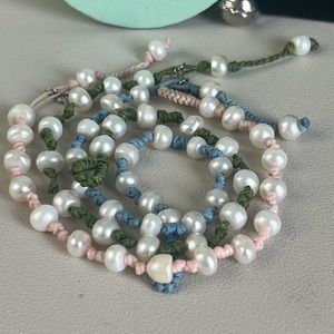 Tous Adjustable Freshwater Pearl Bracelet Set